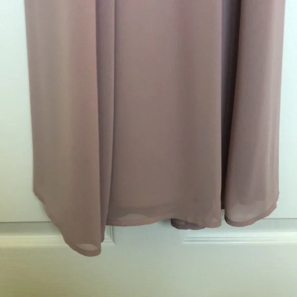 Show Me Your Mumu Jenn Maxi Dress ~ Neutral Mauve Chiffon - Picture 4 of 10